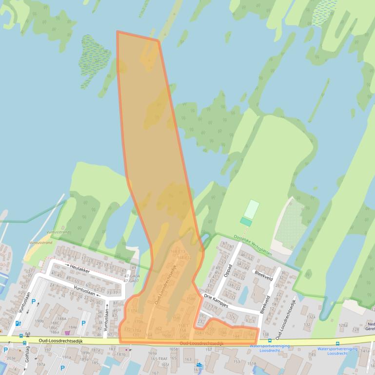 Kaart van postcodegebied 1231NE.