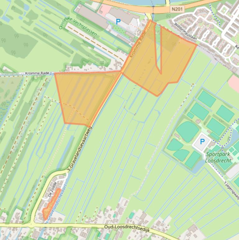 Kaart van postcodegebied 1231NL.