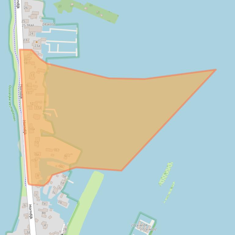 Kaart van postcodegebied 1231NW.