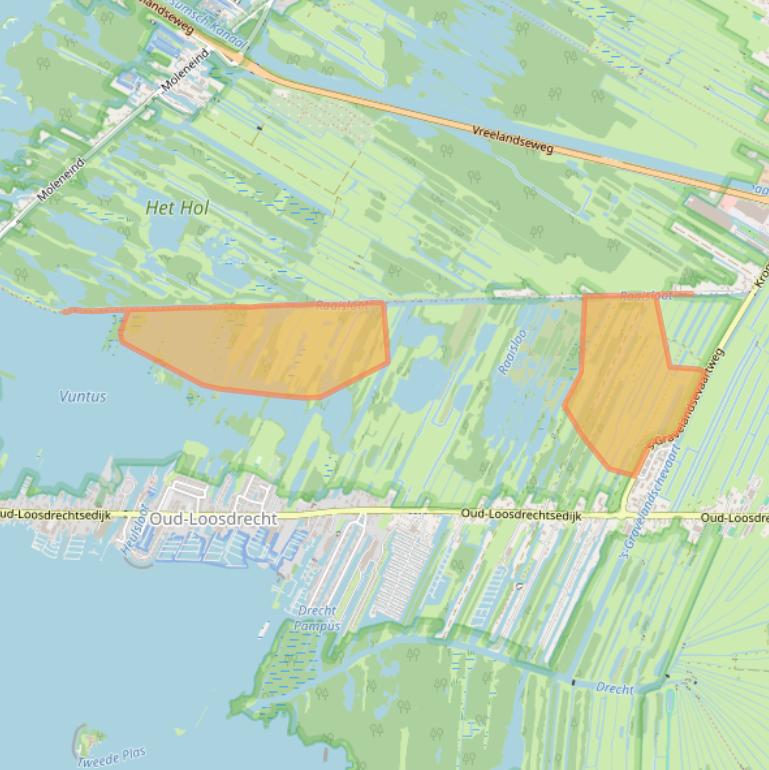 Kaart van postcodegebied 1231NZ.