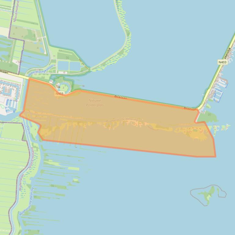 Kaart van postcodegebied 1231PA.