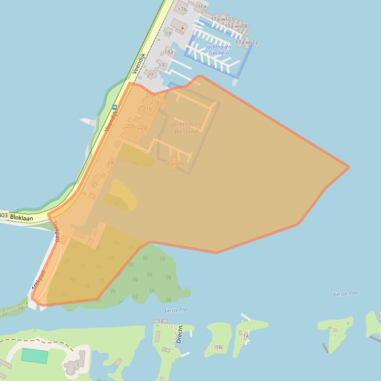 Kaart van postcodegebied 1231PD.