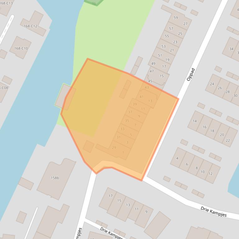 Kaart van postcodegebied 1231PE.