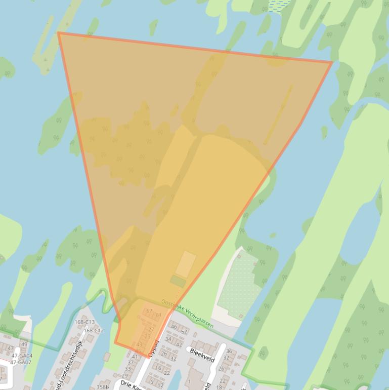 Kaart van postcodegebied 1231PG.