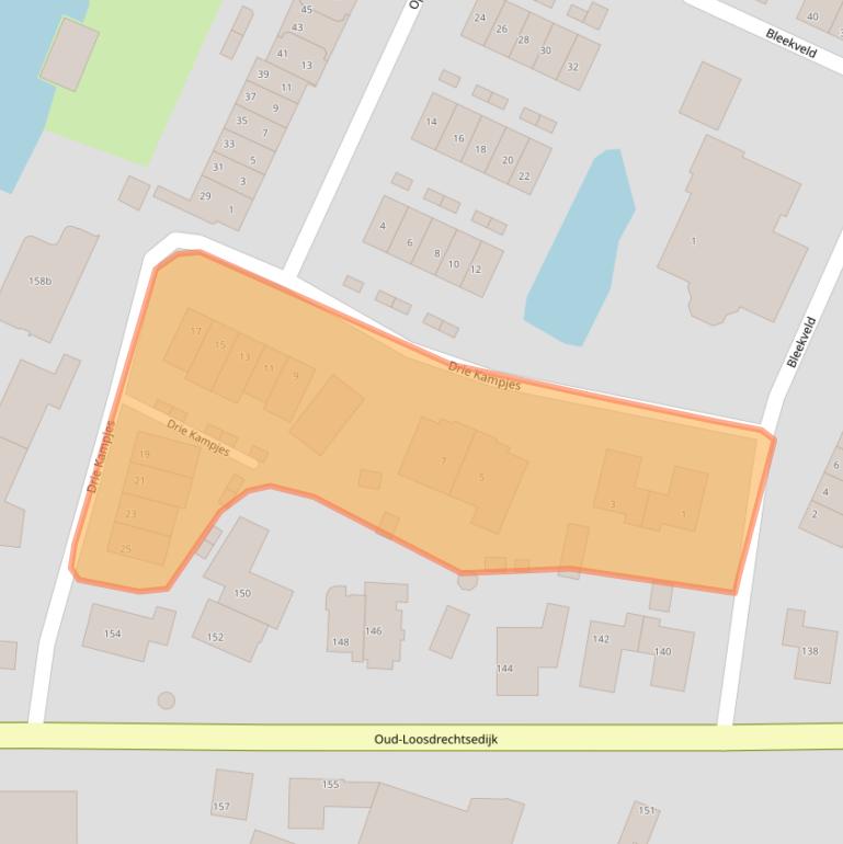 Kaart van postcodegebied 1231PN.