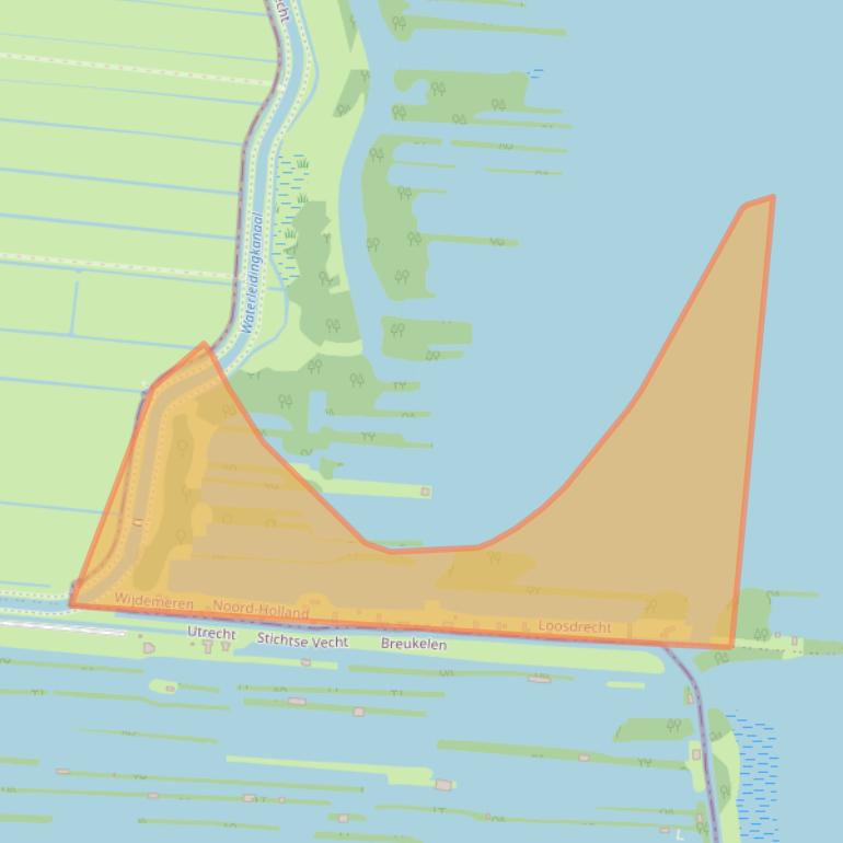 Kaart van postcodegebied 1231PX.