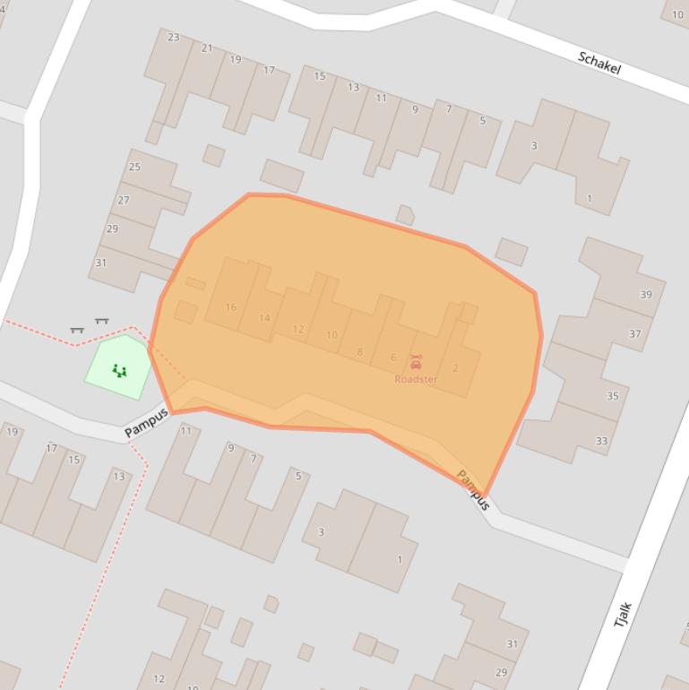 Kaart van postcodegebied 1231SR.