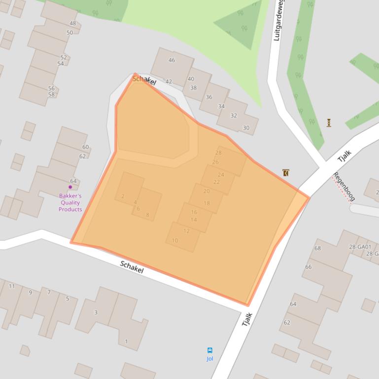 Kaart van postcodegebied 1231SW.