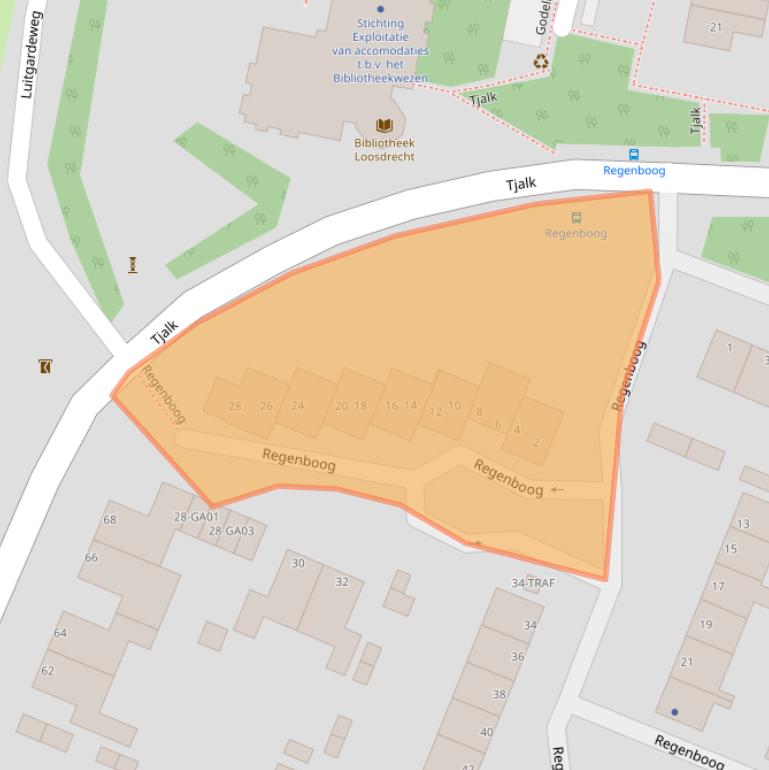 Kaart van postcodegebied 1231TH.