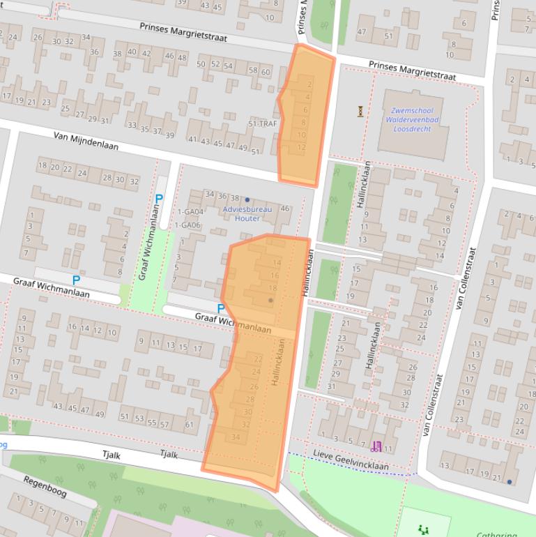 Kaart van postcodegebied 1231VV.