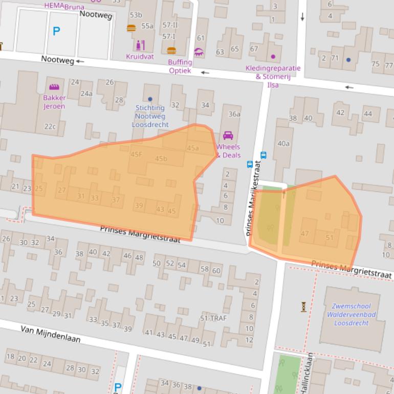 Kaart van postcodegebied 1231XE.