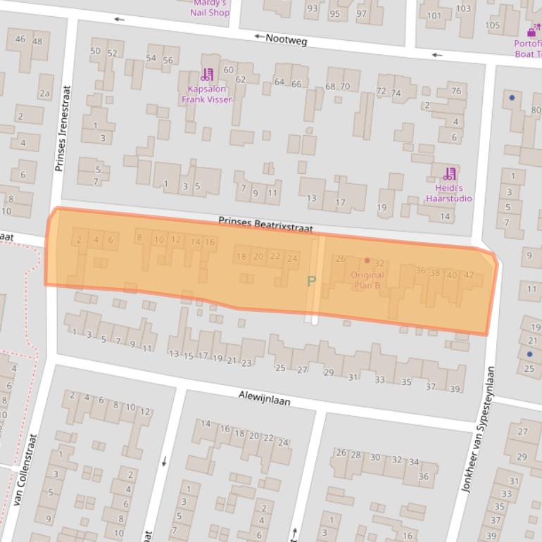 Kaart van postcodegebied 1231XR.