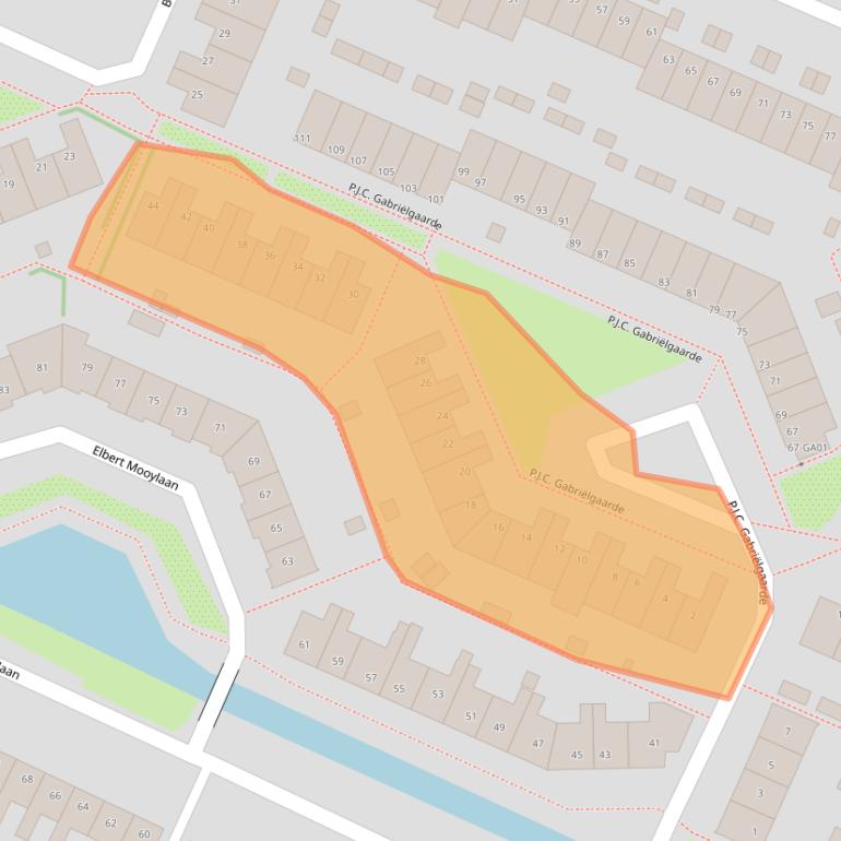 Kaart van postcodegebied 1241AM.