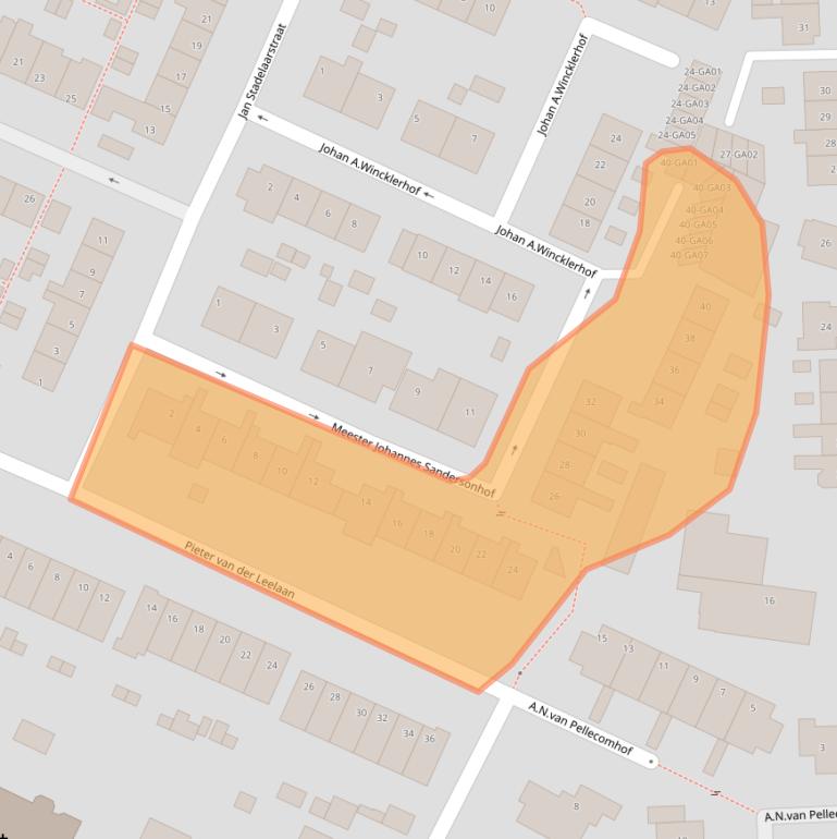 Kaart van postcodegebied 1241CE.