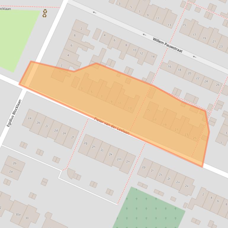 Kaart van postcodegebied 1241CG.