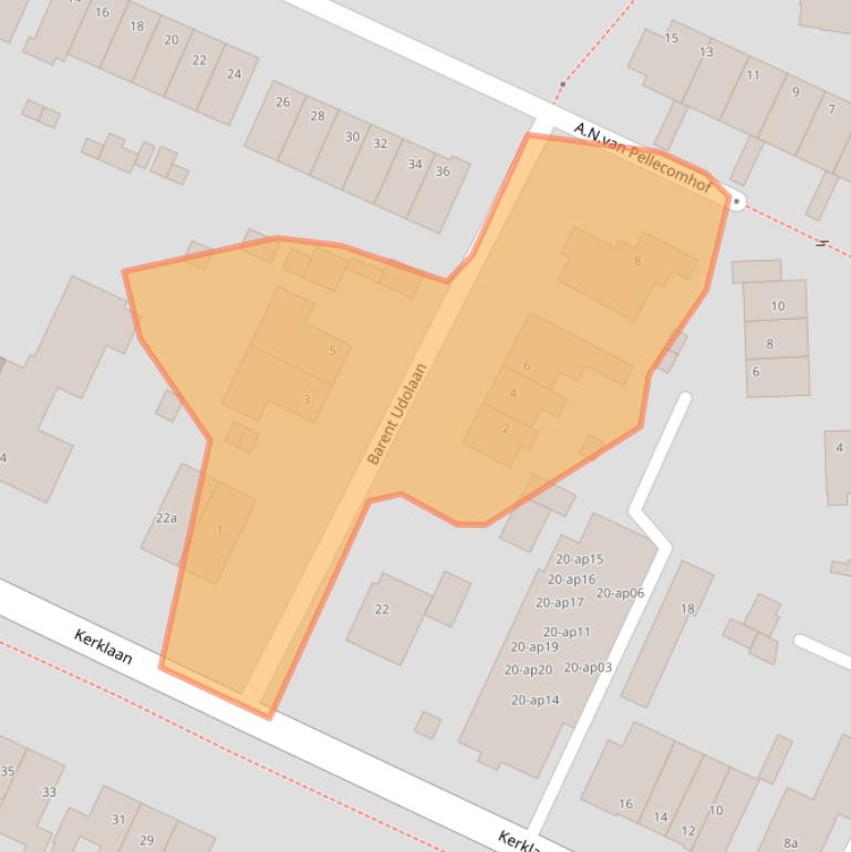 Kaart van postcodegebied 1241CH.