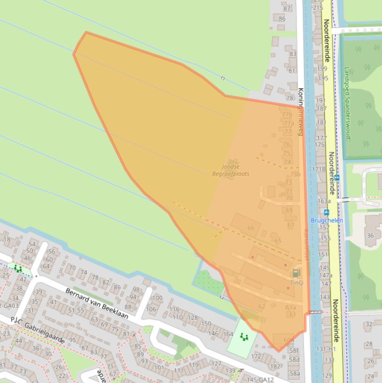Kaart van postcodegebied 1241CW.