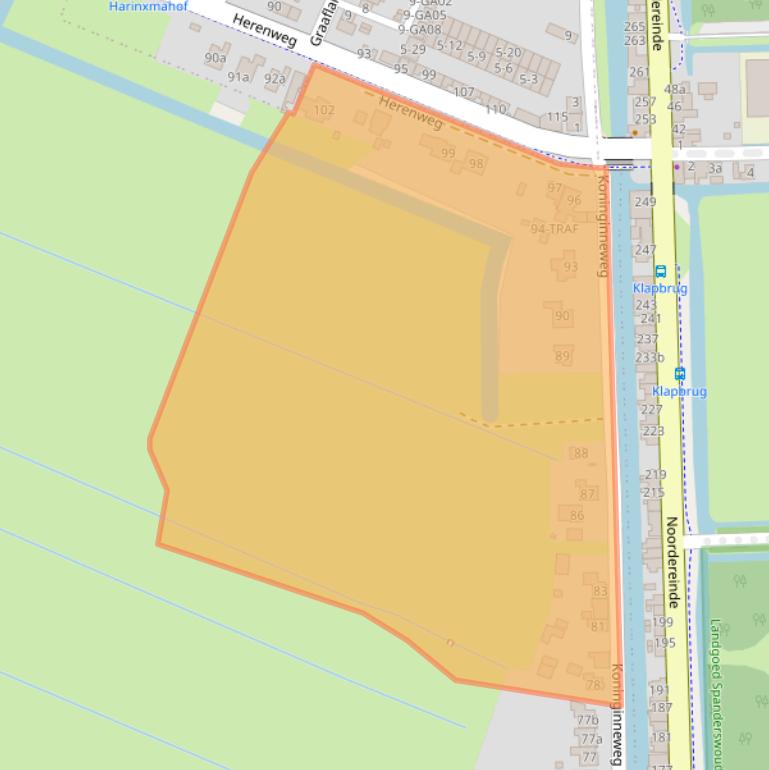 Kaart van postcodegebied 1241CX.