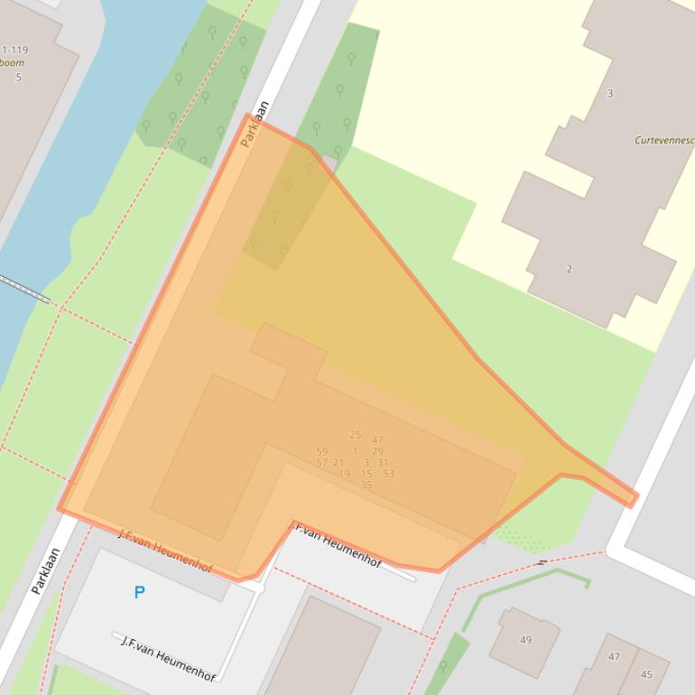 Kaart van postcodegebied 1241DJ.