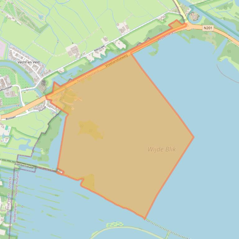 Kaart van postcodegebied 1241EZ.