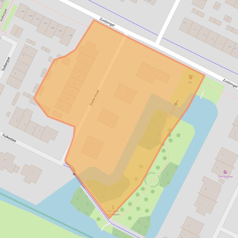 Kaart van postcodegebied 1241HM.