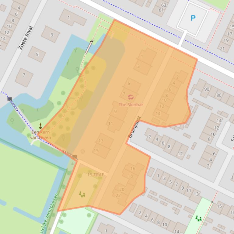 Kaart van postcodegebied 1241HN.