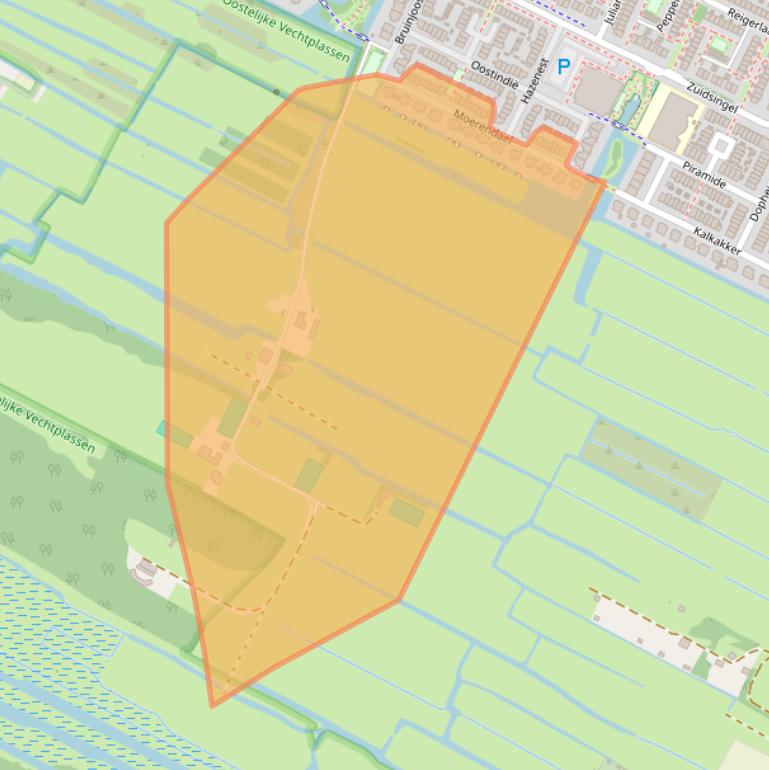 Kaart van postcodegebied 1241HT.
