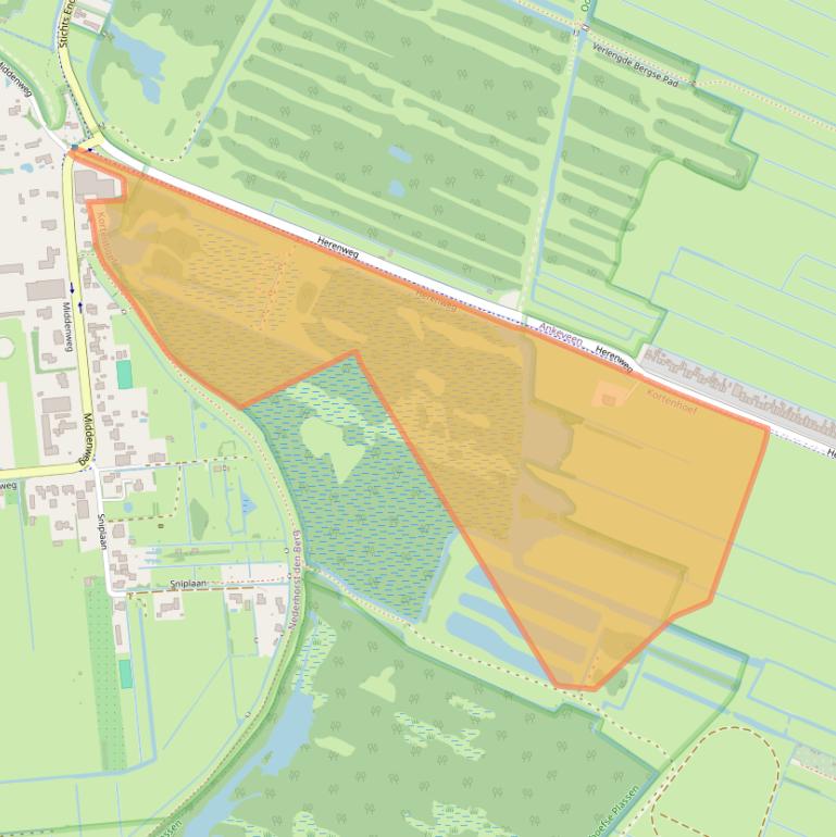 Kaart van postcodegebied 1241LB.