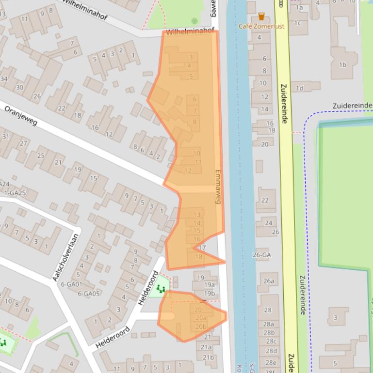 Kaart van postcodegebied 1241LE.