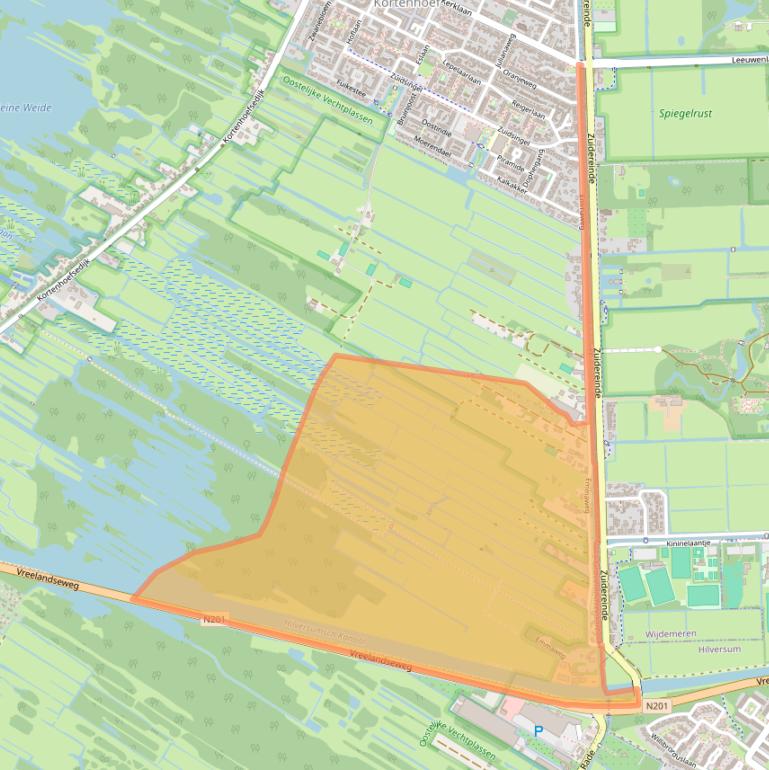 Kaart van postcodegebied 1241LJ.