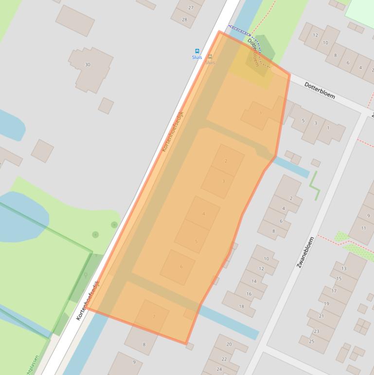 Kaart van postcodegebied 1241LL.