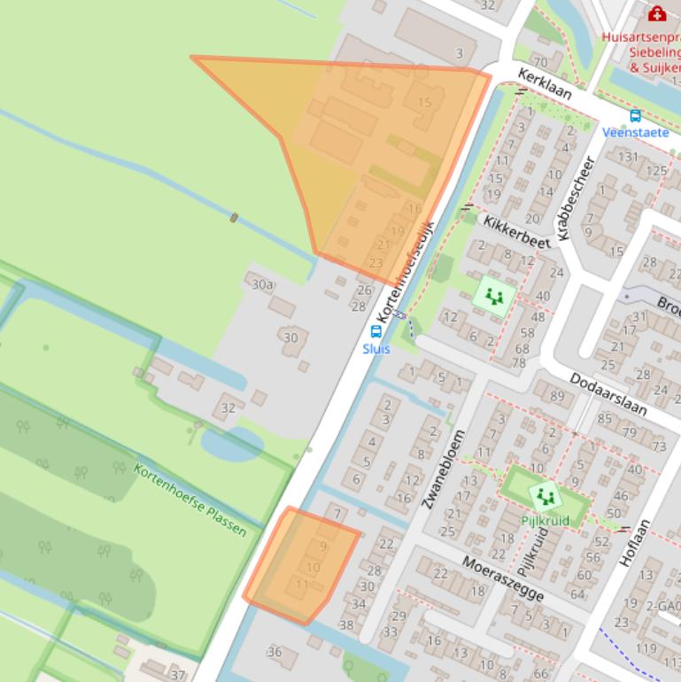 Kaart van postcodegebied 1241LM.