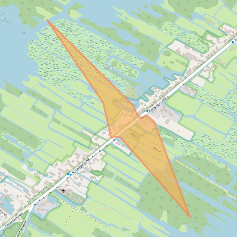 Kaart van postcodegebied 1241LW.