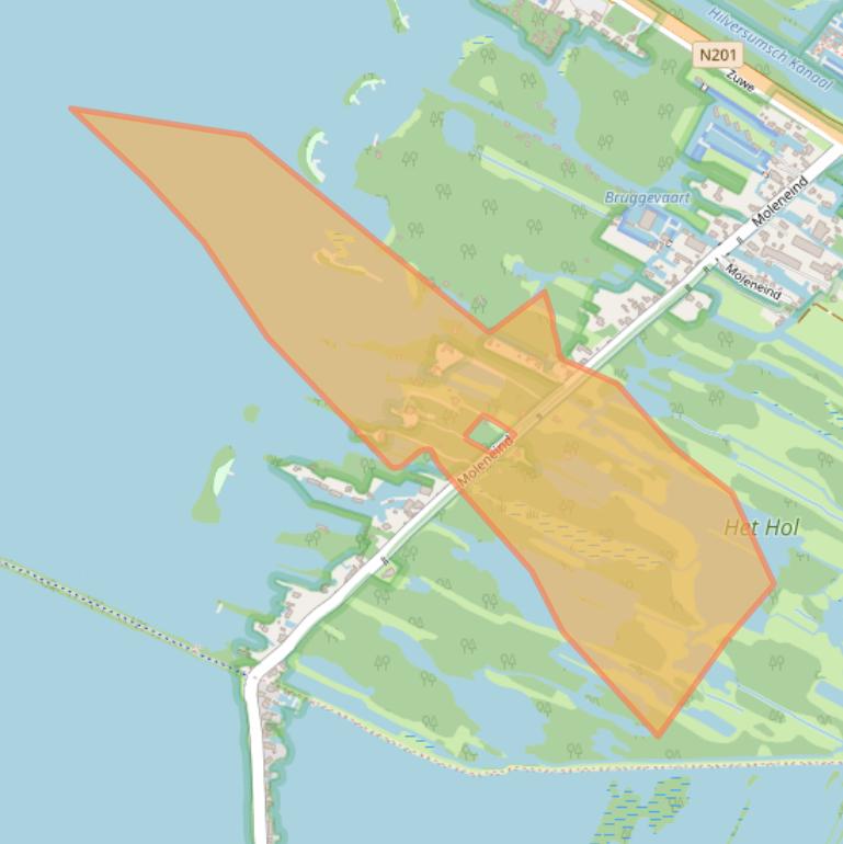 Kaart van postcodegebied 1241NJ.