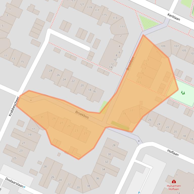 Kaart van postcodegebied 1241VA.