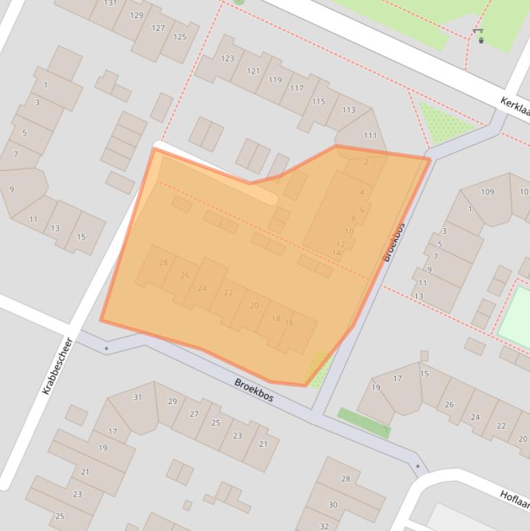 Kaart van postcodegebied 1241VB.
