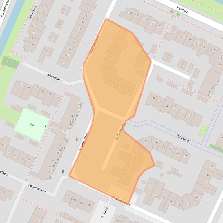 Kaart van postcodegebied 1241VC.