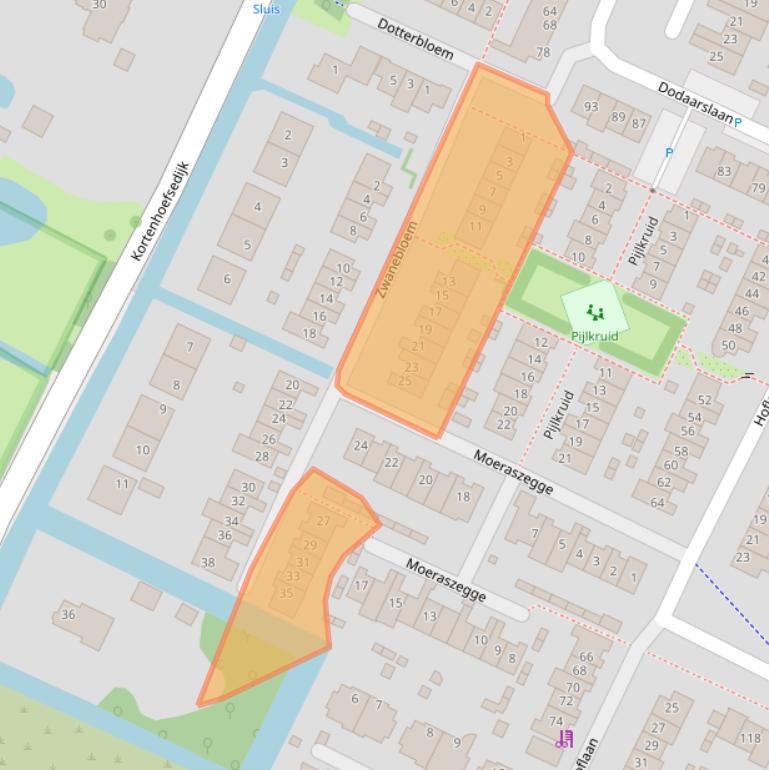 Kaart van postcodegebied 1241VL.