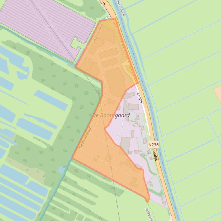 Kaart van postcodegebied 1243HV.