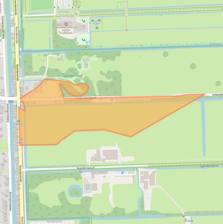 Kaart van postcodegebied 1243HX.