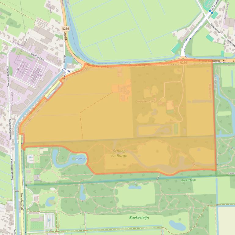 Kaart van postcodegebied 1243JC.