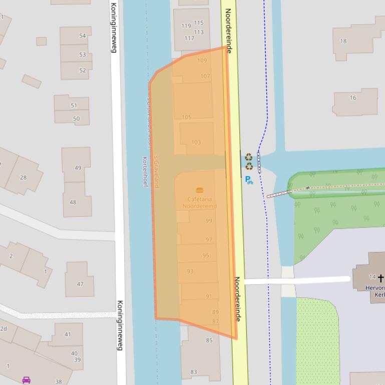 Kaart van postcodegebied 1243JK.