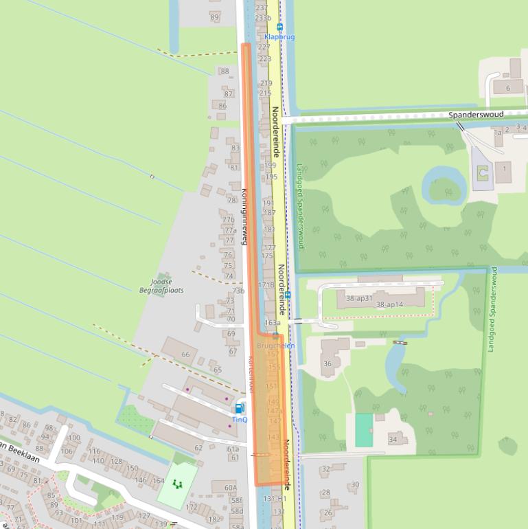 Kaart van postcodegebied 1243JM.