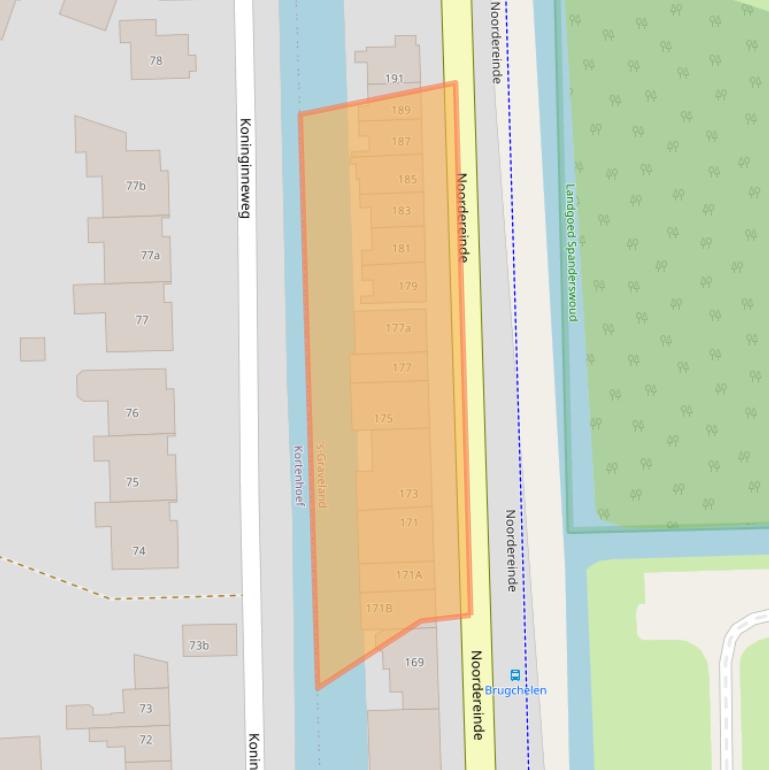 Kaart van postcodegebied 1243JP.