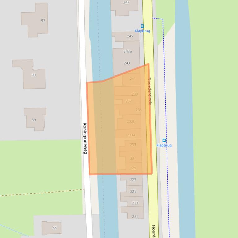 Kaart van postcodegebied 1243JT.