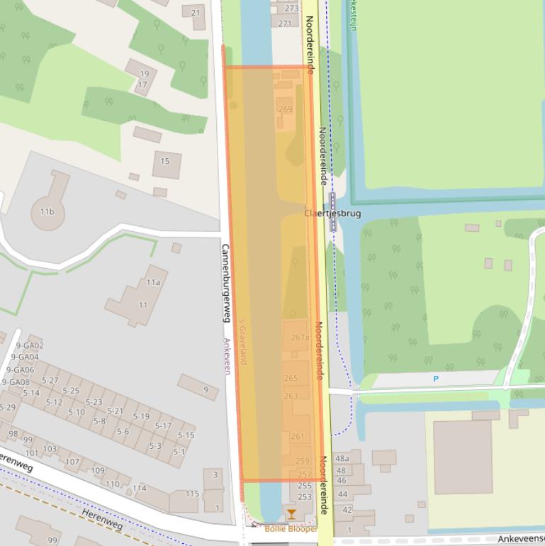 Kaart van postcodegebied 1243JW.