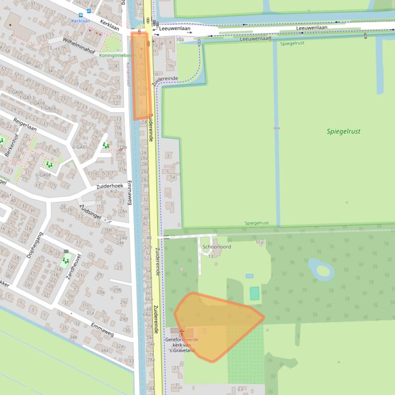 Kaart van postcodegebied 1243KE.