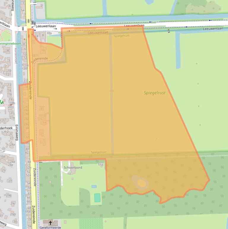 Kaart van postcodegebied 1243KG.