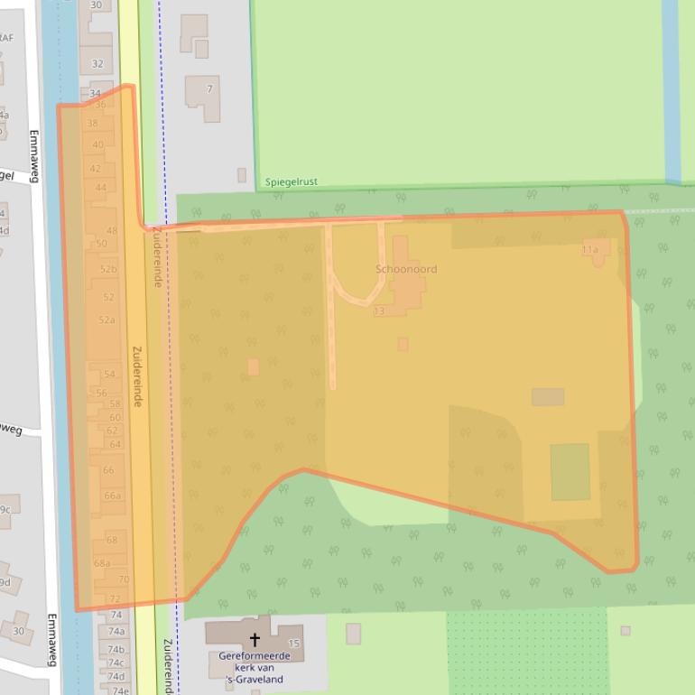 Kaart van postcodegebied 1243KH.