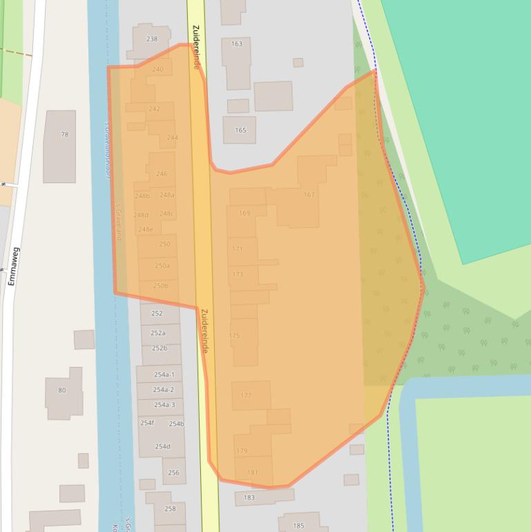 Kaart van postcodegebied 1243KV.